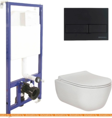 Унитаз Berges Wasserhaus Ego Rimless + Toma Slim + Novum525 + L5 047215 фотография