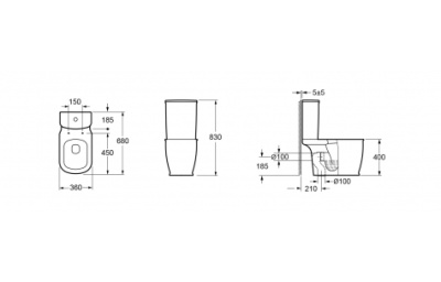 Напольный унитаз Smart F-Control Multi 39400080 фотография