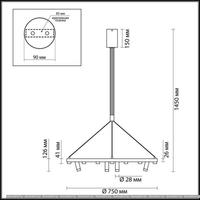 Подвесная люстра Odeon Light Beveren 3918/63L фотография