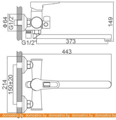 Смеситель Loffrey LF82212W (белый) фотография