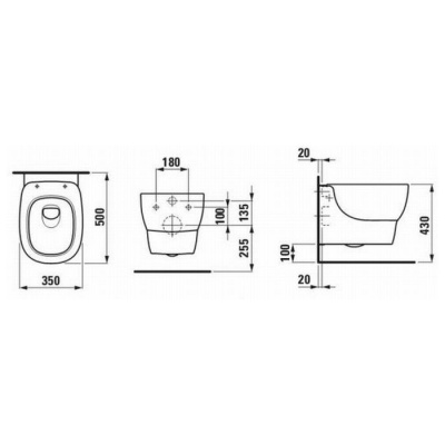 Напольный унитаз Laufen Mimo 8215510000001 приставной фотография