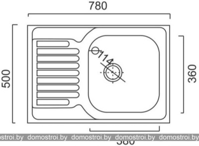Кухонная мойка Stellar 7850D 16 см фотография
