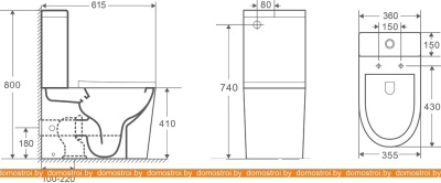 Унитаз CeramaLux 2179GW фотография