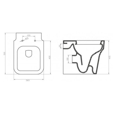 Приставной унитаз BelBagno Janice BB124CB фотография