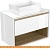 Тумба под умывальник Cersanit Louna 80 SZ-LOU80-BL/WH картинка