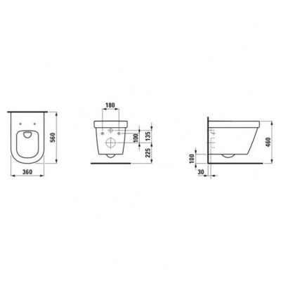 Подвесной унитаз Laufen LB3 8206810000001 фотография
