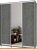 Шкаф-купе Modern Роланд Р48 + Р28 (камень темный) фотография Шкаф-купе Modern Роланд Р48 + Р28 (камень темный) фотография