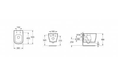 Подвесной унитаз Smart F-Control Multi 3940010R фотография