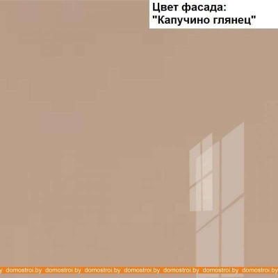 Кухня Интерлиния Мила Пластик 2.9 В (капучино глянец-опал светлый) фотография