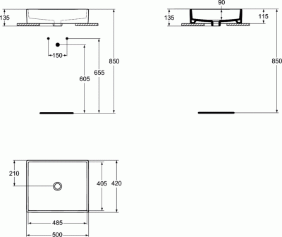 Умывальник Ideal Standard Strada K077601 фотография
