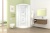 Душевая кабина Domani-Spa Elegance 90x90 (прозрачное стекло / белые акриловые стенки) с крышей с гидромассажем фотография