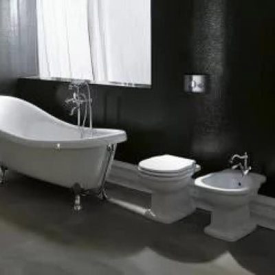 Приставной унитаз BelBagno Boheme [BB115CB + BB115SCM-CRM] с сиденьем фотография