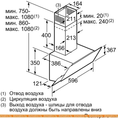 Вытяжка Bosch DWK65AD20R фотография