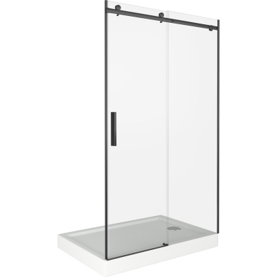 Душевая дверь GoodDooor GALAXY WTW-120-C-B 120x195 прозрачные стекла фотография