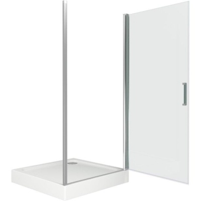 Душевая дверь GoodDooor PANDORA DR-100-C-CH 100x185 прозрачные стекла фотография