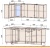 Кухня Интерлиния Мила 12x20 (красный-антрацит-кастилло темный) фотография