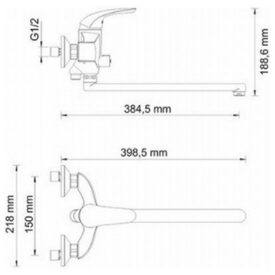 Смеситель WasserKraft Rossel 2802L фотография