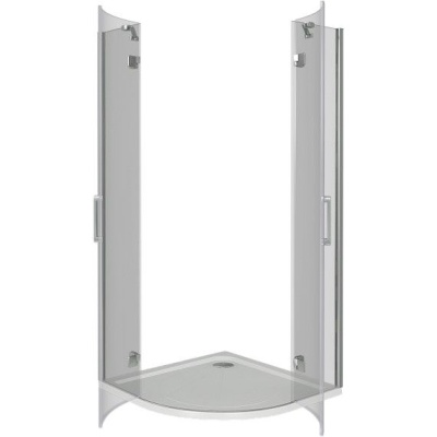 Душевой уголок GoodDoor SATURN R-100-C-CH 100x100 стекла прозрачные (без поддона) фотография