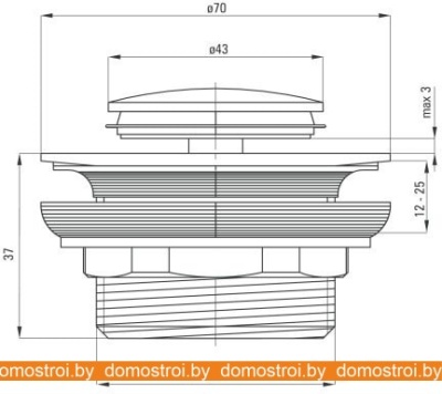 Донный клапан Deante Click-Clack NHC N20A фотография