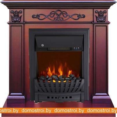 Комплект камина Smolcom Verona STD-ASP с Royal Flame Aspen Black (махагон антик) фотография