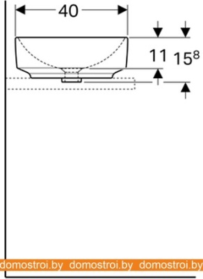 Умывальник Geberit VariForm 500.774.01.2 фотография