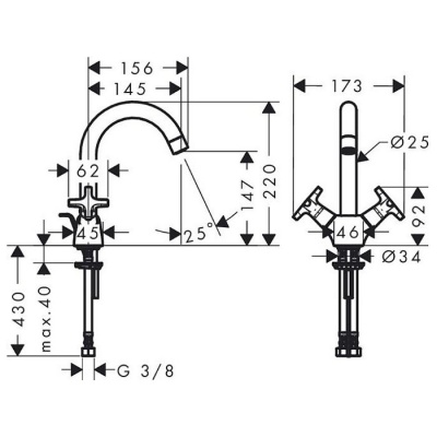 Смеситель Hansgrohe Logis Classic 71270000 фотография