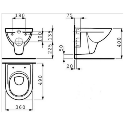 Подвесной унитаз Laufen Pro 8209520000001 фотография
