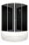 Душевая кабина Domani-Spa Vitality high 120x120 (тонированное стекло / черные стенки) фотография Душевая кабина Domani-Spa Vitality high 120x120 (тонированное стекло / черные стенки) фотография