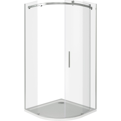 Душевой уголок GoodDoor Galaxy R-100-C-CH 100x100 стекла прозрачные (без поддона) фотография