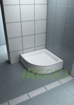 Акриловый поддон iRegio LDBR214 90x90x26 четверть круга фотография