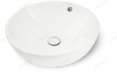Умывальник накладной Bravat C22283W-ENG фотография