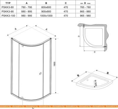 Душевой уголок Ravak Pivot PSKK3-100 фотография