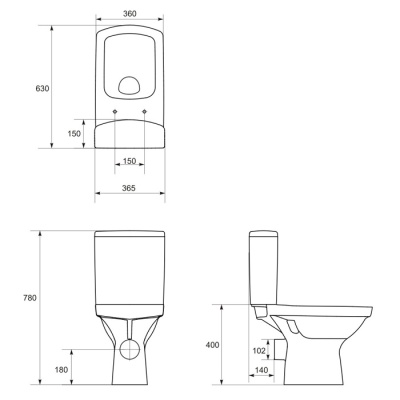 Напольный унитаз Cersanit Easy 011 K102-010 с сиденьем микролифт фотография