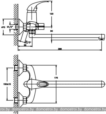 Смеситель Groft GF1007 фотография