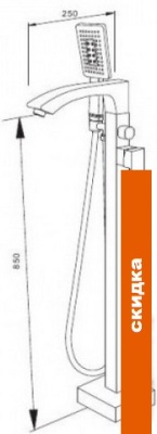 Смеситель Gappo G3007-8 фотография