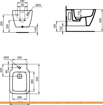 Биде Ideal Standard Strada II T297101 фотография