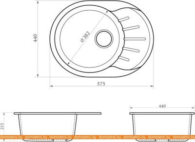 Кухонная мойка Berge BG-5801 (белый глянцевый) фотография