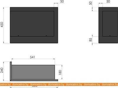 Биокамин SimpleFire Corner 600 L (со стеклом) фотография