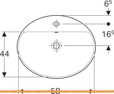 Умывальник Geberit VariForm 500.725.01.2 фотография