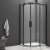Душевой уголок GoodDoor GALAXY R-TD-100-C-B 100x100 стекла прозрачные (без поддона) фотография Душевой уголок GoodDoor GALAXY R-TD-100-C-B 100x100 стекла прозрачные (без поддона) фотография