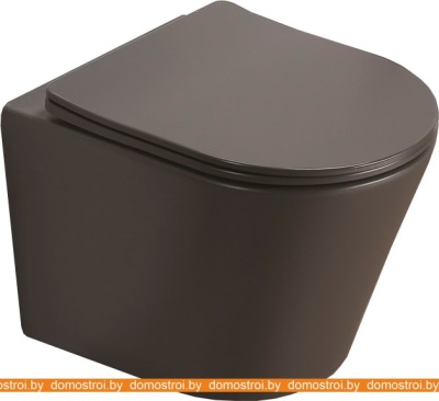 Унитаз CeramaLux B2330-2MDH (серый матовый) фотография