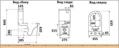 Унитаз CeramaLux 2178 фотография