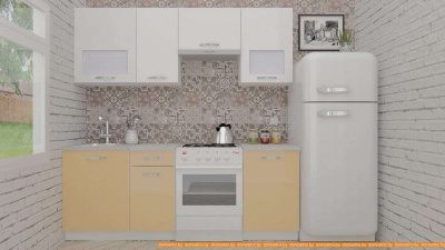 Кухня ВерсоМебель ЭкоЛайт-5 2.2 (белый/капучино) фотография