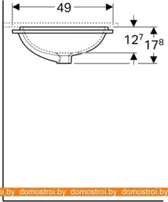 Умывальник Geberit VariForm 500.764.01.2 фотография