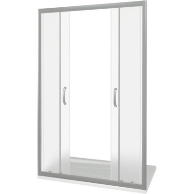 Душевая дверь GoodDooor INFINITY WTW-TD-150-G-CH 150x185 Grape стекла фотография