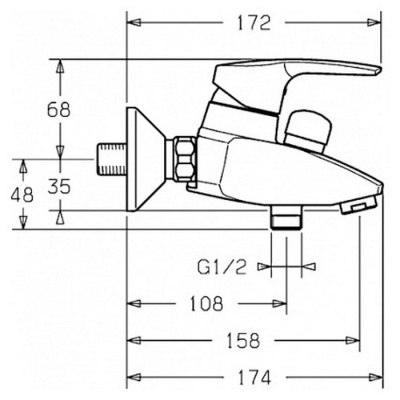Смеситель Hansa Polo 51442173 фотография