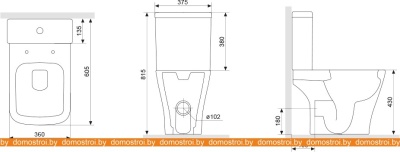 Унитаз Damixa Origin Bit 778608SC фотография