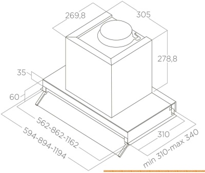 Вытяжка Elica Boxin LX/BL MAT/A/120 PRF0172168 фотография
