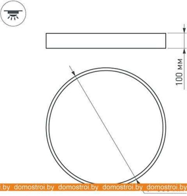 Светодиодная панель Arlight SP-TOR-PILL-R800-94W Warm3000 022132(2) фотография