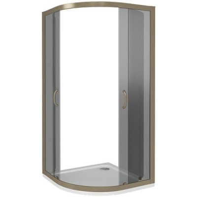 Душевой уголок GoodDoor JAZZE R-80-B-BR 80x80 стекла коричневые (без поддона) фотография